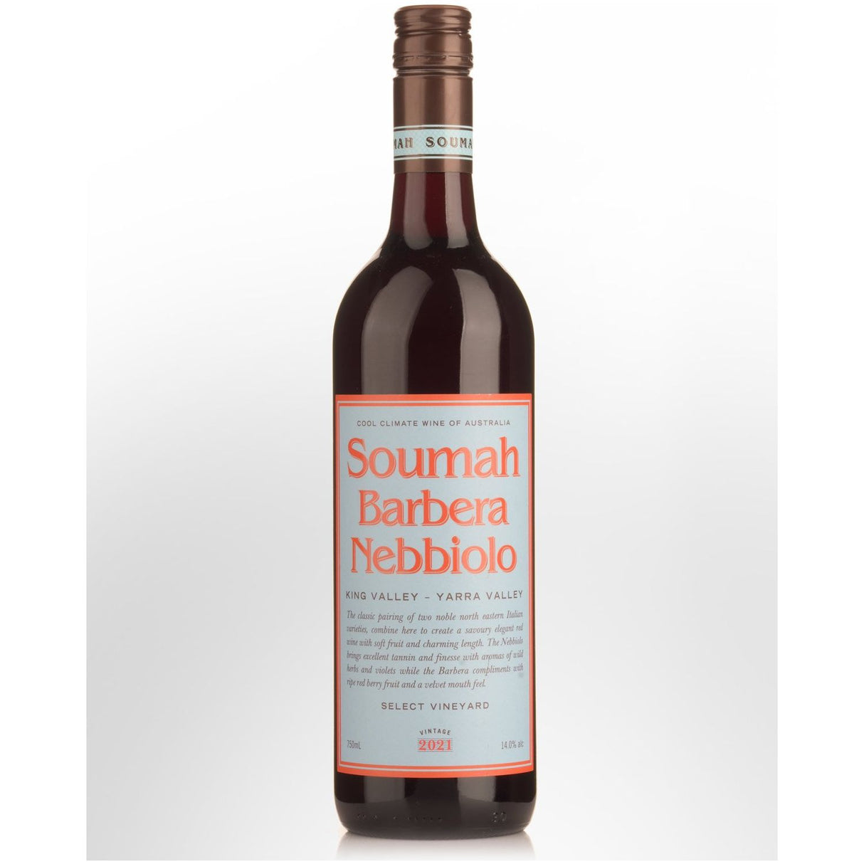 Soumah D'Soumah Range' Barbera Nebbiolo, King Valley & Yarra Valley 2025 (12 bottles)