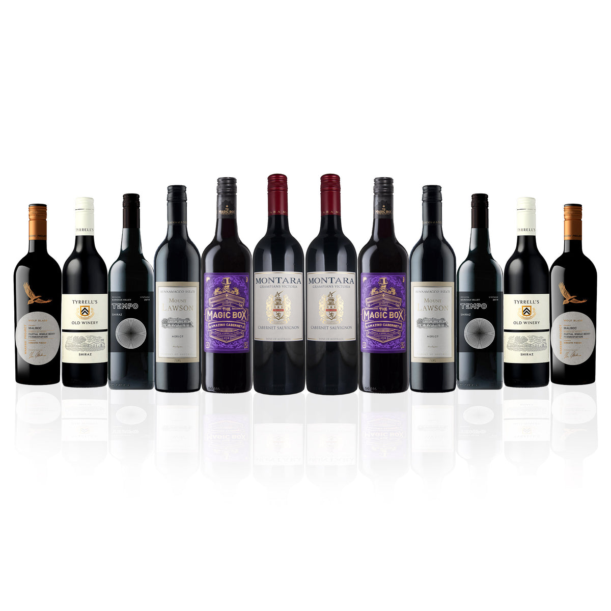Big Brand Box Mixed Red Wine Dozen 2.0 (12 bottles) Your Wines