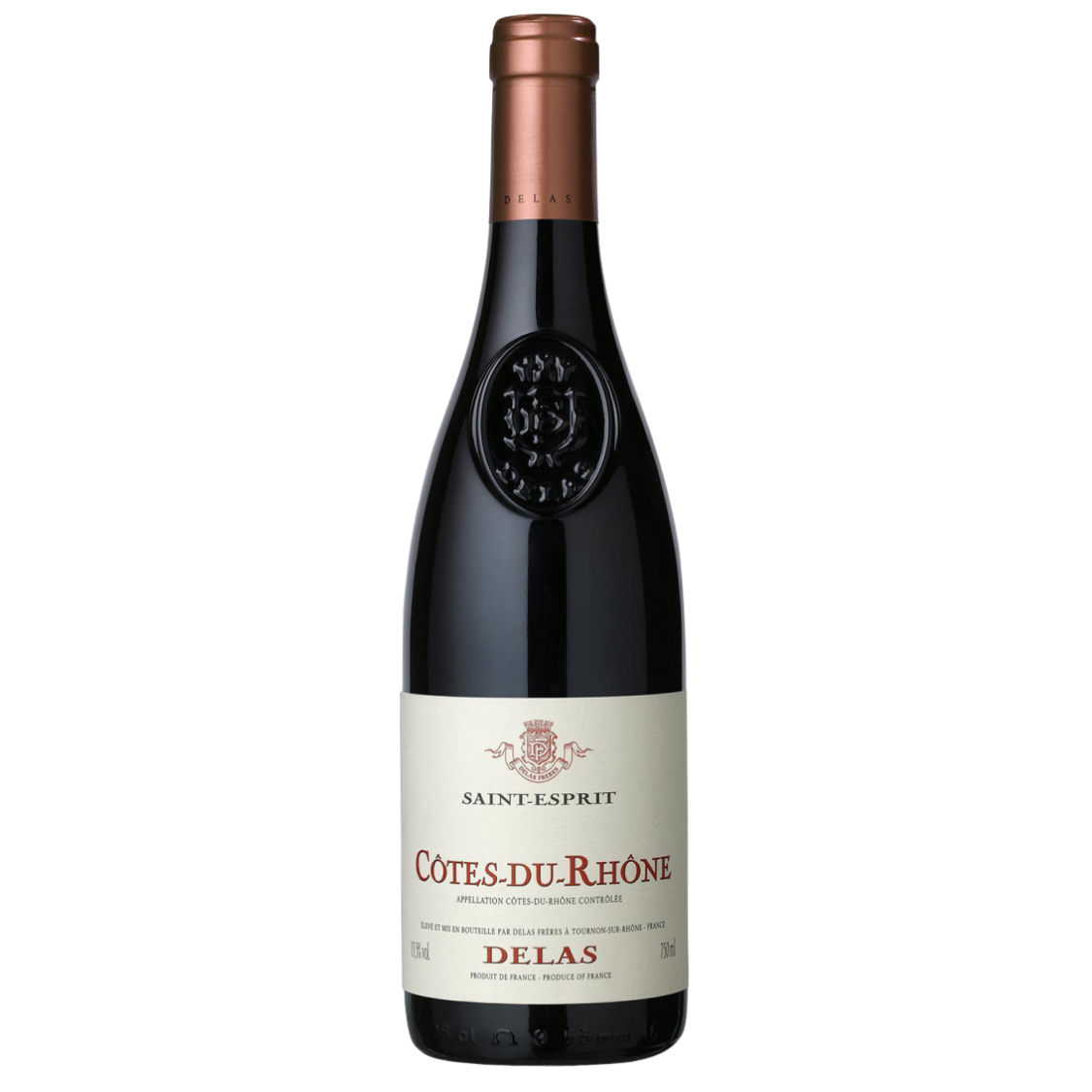 Delas Freres Cotes-du-Rhone Saint Esprit Rouge (Syrah) - 375ml 2023 (12 Bottles)