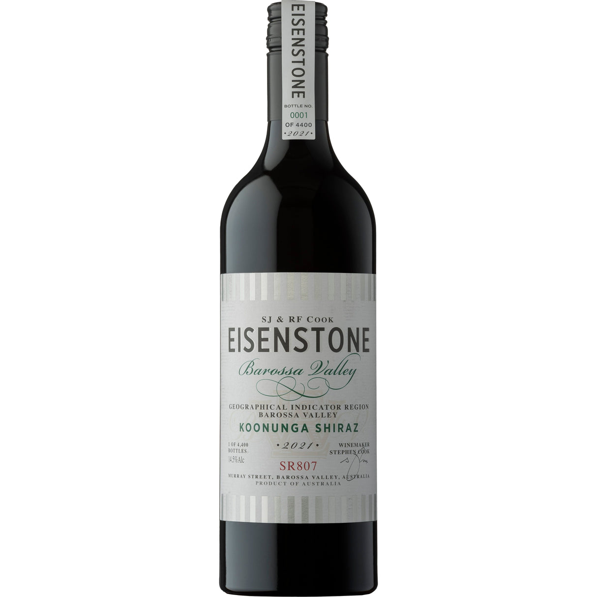 Eisenstone 'Koonunga' Shiraz SR807 2022 (6 bottles)
