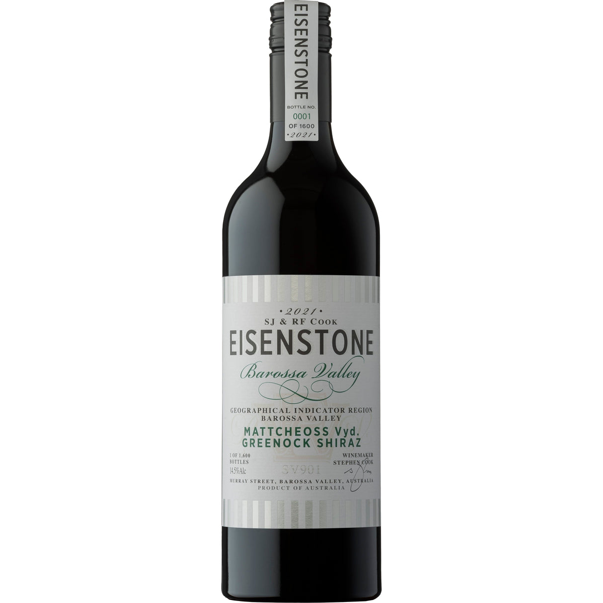 Eisenstone 'Mattscheoss Vyd. Greenock' Shiraz SV901 2022 (6 bottles)