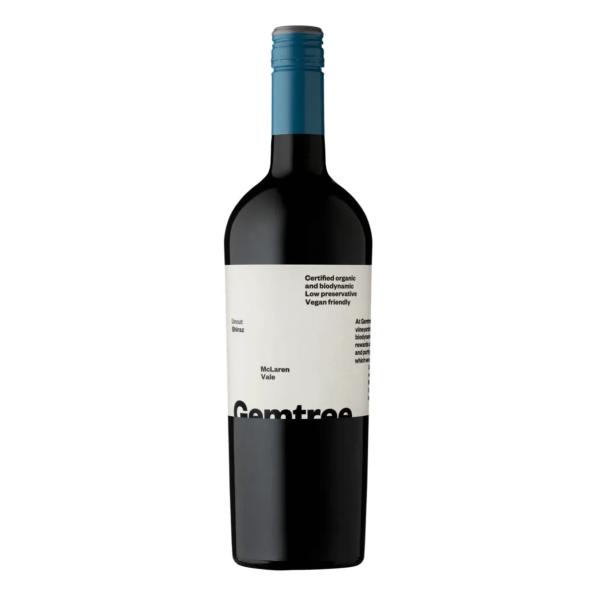 Gemtree Uncut Shiraz, McLaren Vale 2023 (12 bottles)
