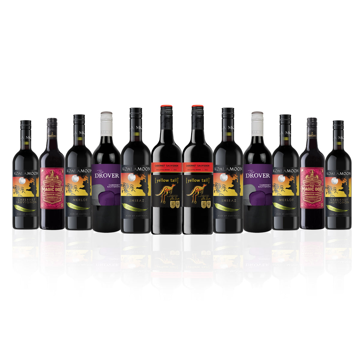 Aussie Mixed Reds featuring Yellowtail Cabernet (12 Bottles)