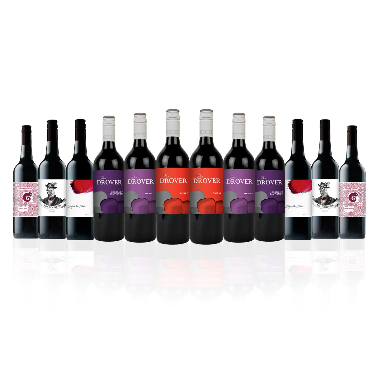 The Drover and Friends Mixed Red Wine Dozen (12 Bottles)
