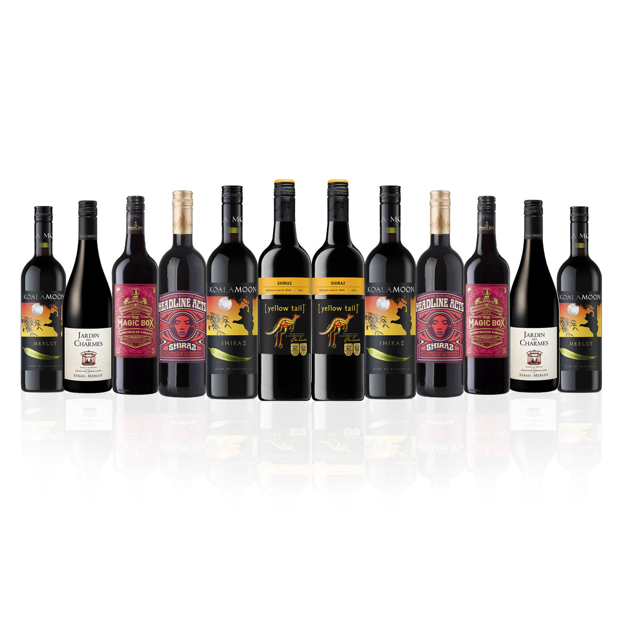 Favourite Mixed Reds featuring Yellowtail Shiraz (12 Bottles)