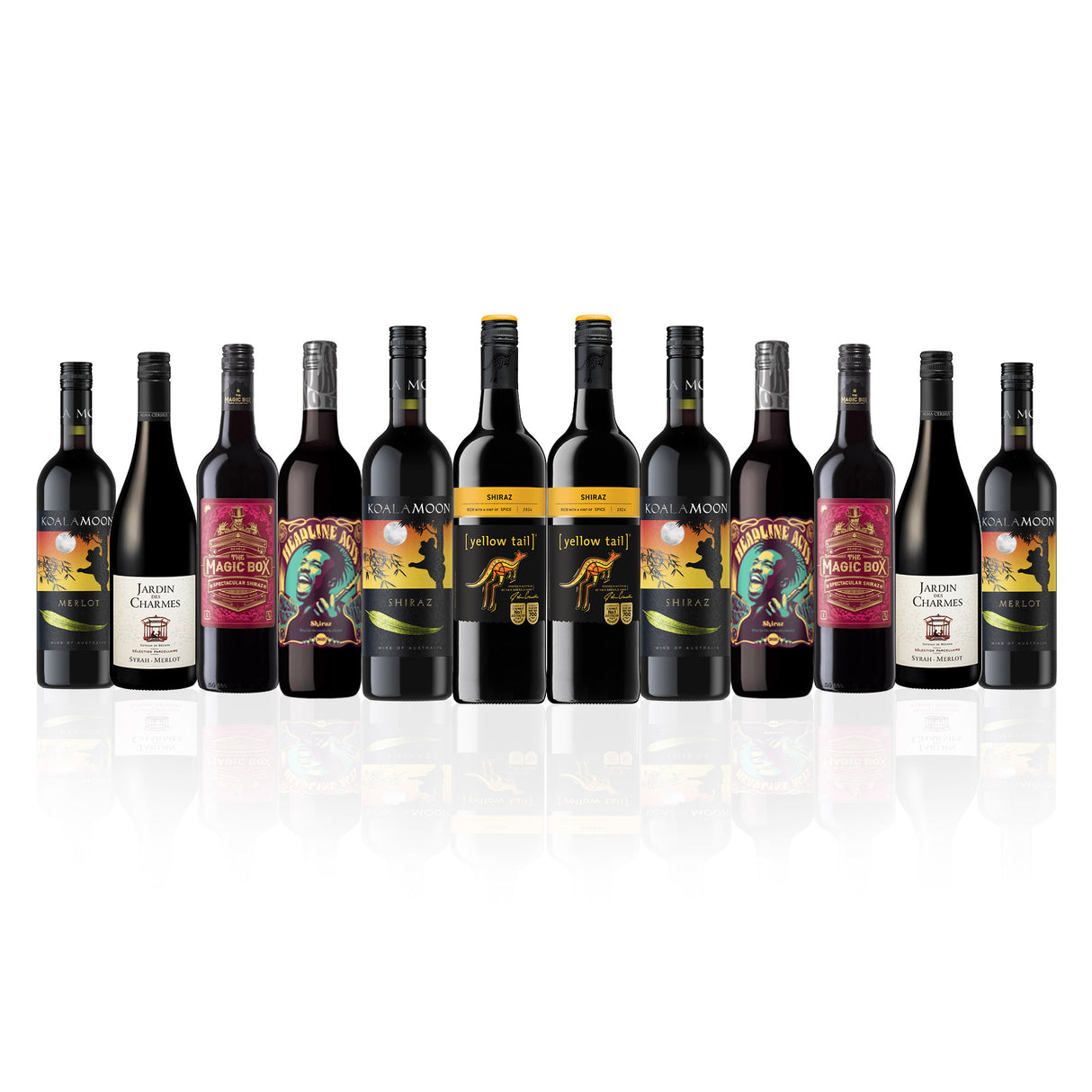Favourite Mixed Reds featuring Yellowtail Shiraz (12 Bottles)