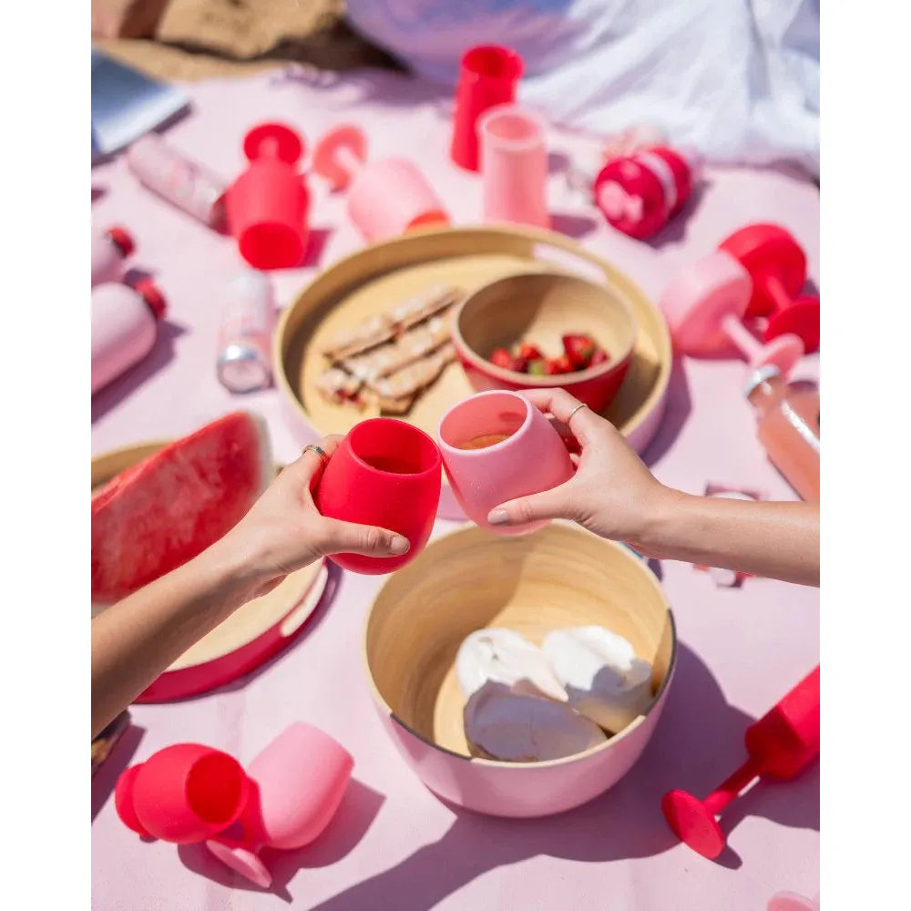 Porter Green Cherry + Blush | Fegg | Silicone Unbreakable Glasses