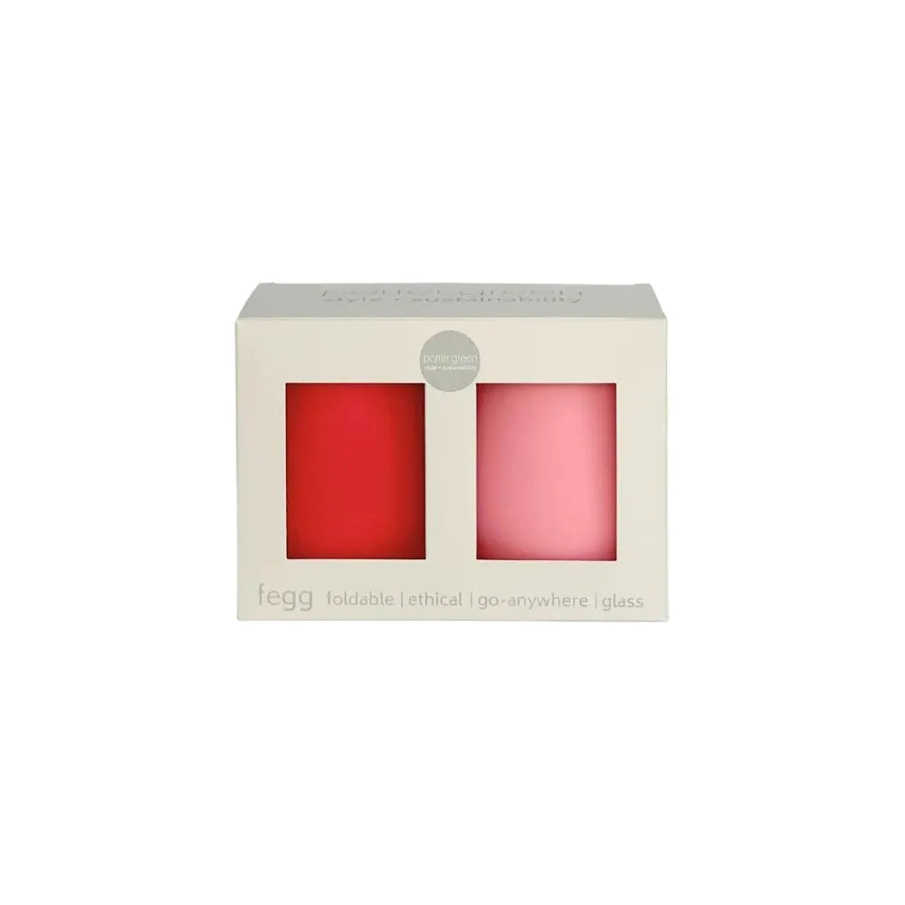 Porter Green Cherry + Blush | Fegg | Silicone Unbreakable Glasses