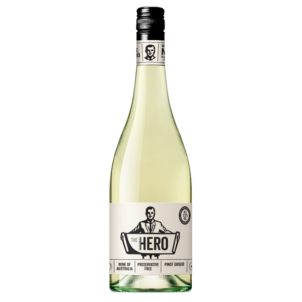 The Hero Australia Pinot Grigio Preservative Free Vegan 2022 (12 bottles)