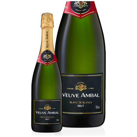 Veuve Ambal Vin Mousseux Blanc de Blancs NV (6 bottles)