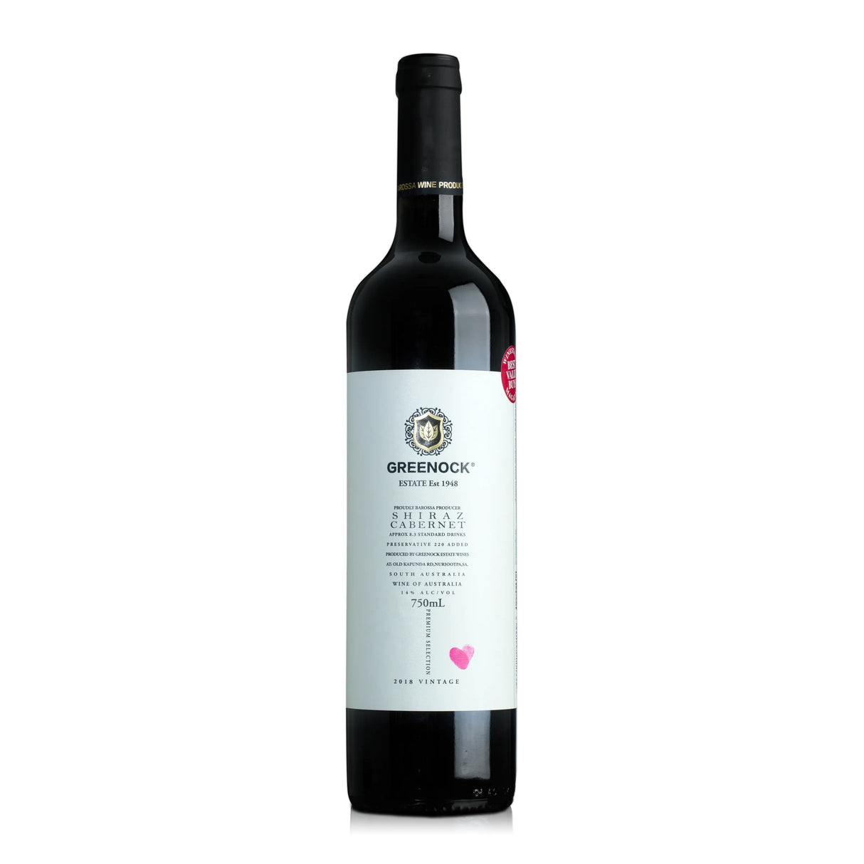 Greenock Estate Cabernet Shiraz 2019 (12 Bottles)