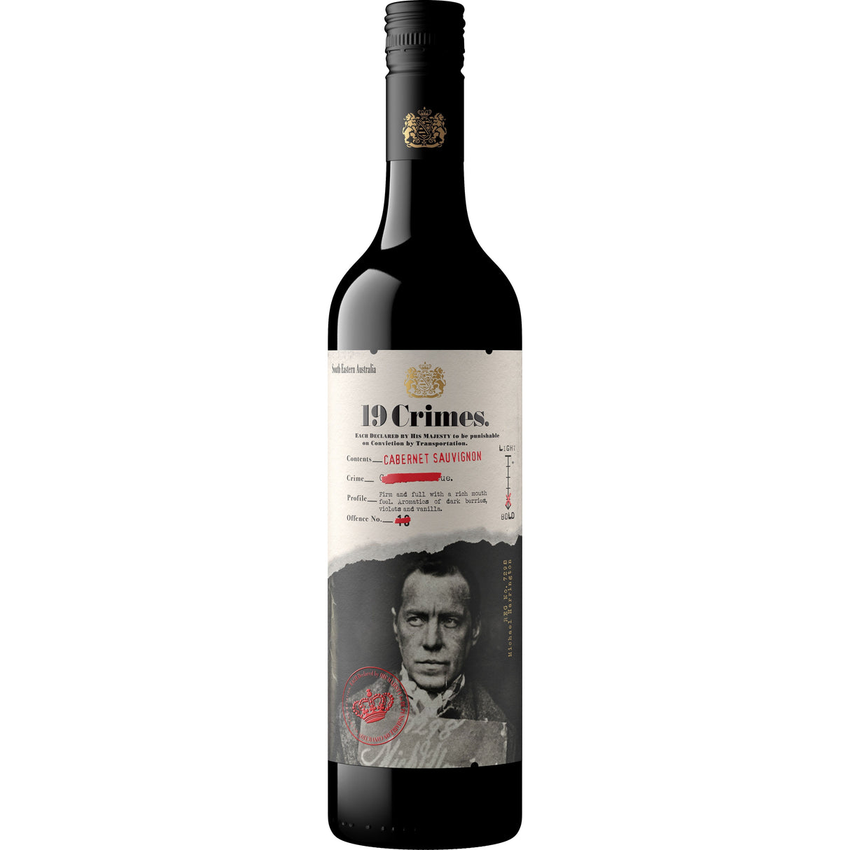 19 Crimes Cabernet Sauvignon  (12 Bottles)
