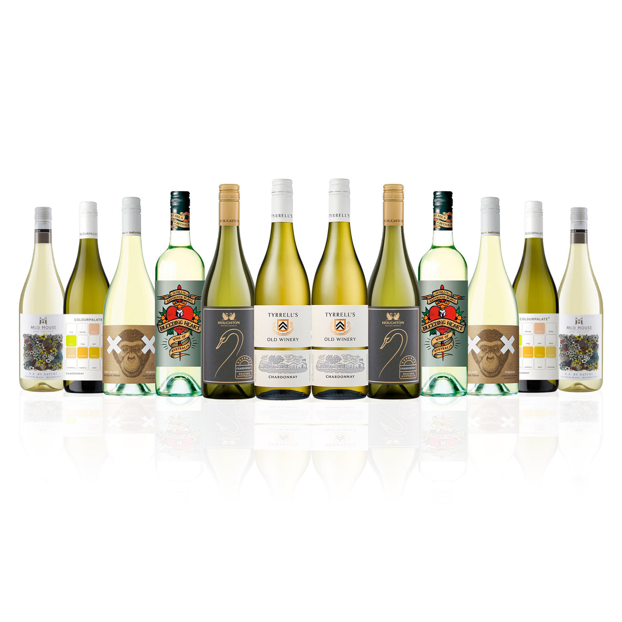Mixed Aussie Red Wine Dozen feat. Tyrrell's Old Winery Chardonnay (12 Bottles)