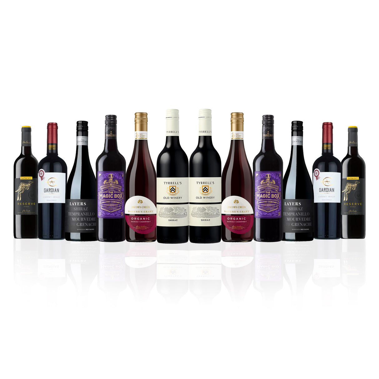 Mixed Aussie Red Dozen feat. Tyrrell's Old Winery Shiraz (12 Bottles)