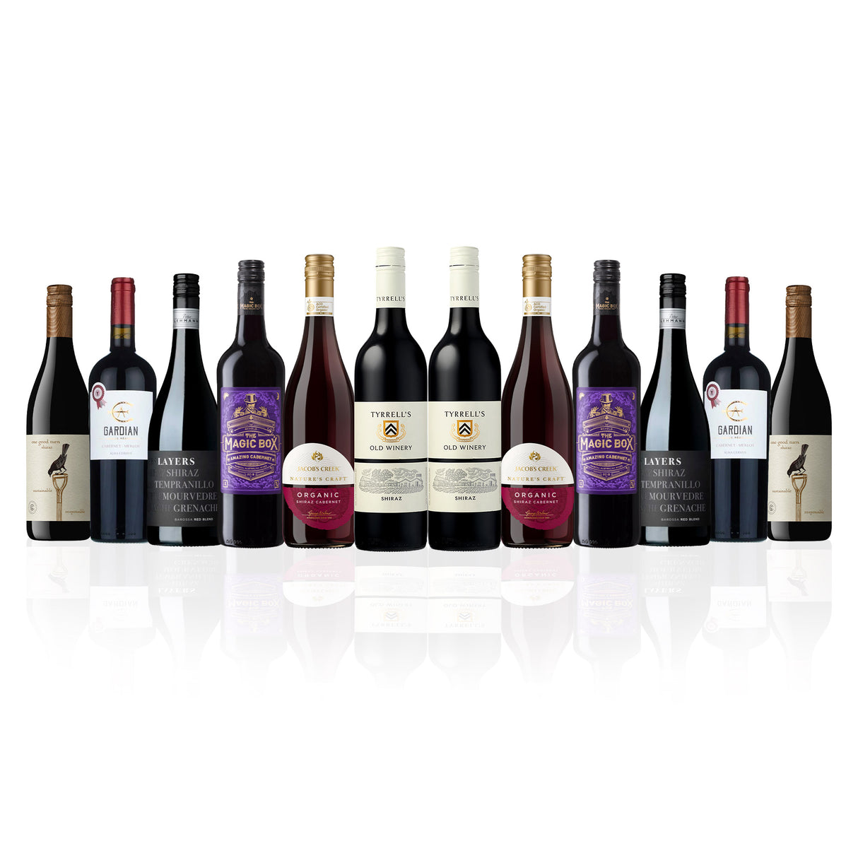 Mixed Aussie Red Dozen feat. Tyrrell's Old Winery Shiraz (12 Bottles)