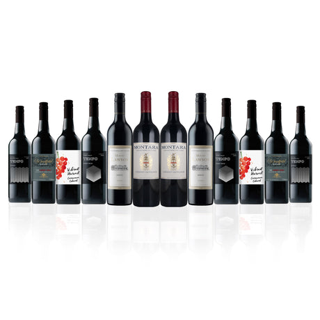 Premium Mixed Aussie Red Wine Dozen feat. Montara, Bunnamagoo & more (12 bottles)