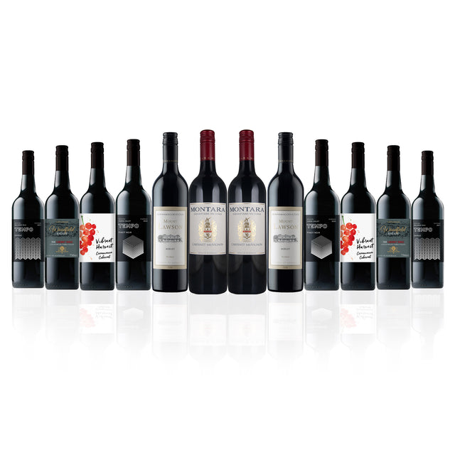 Premium Mixed Aussie Red Wine Dozen feat. Montara, Bunnamagoo & more (12 bottles)