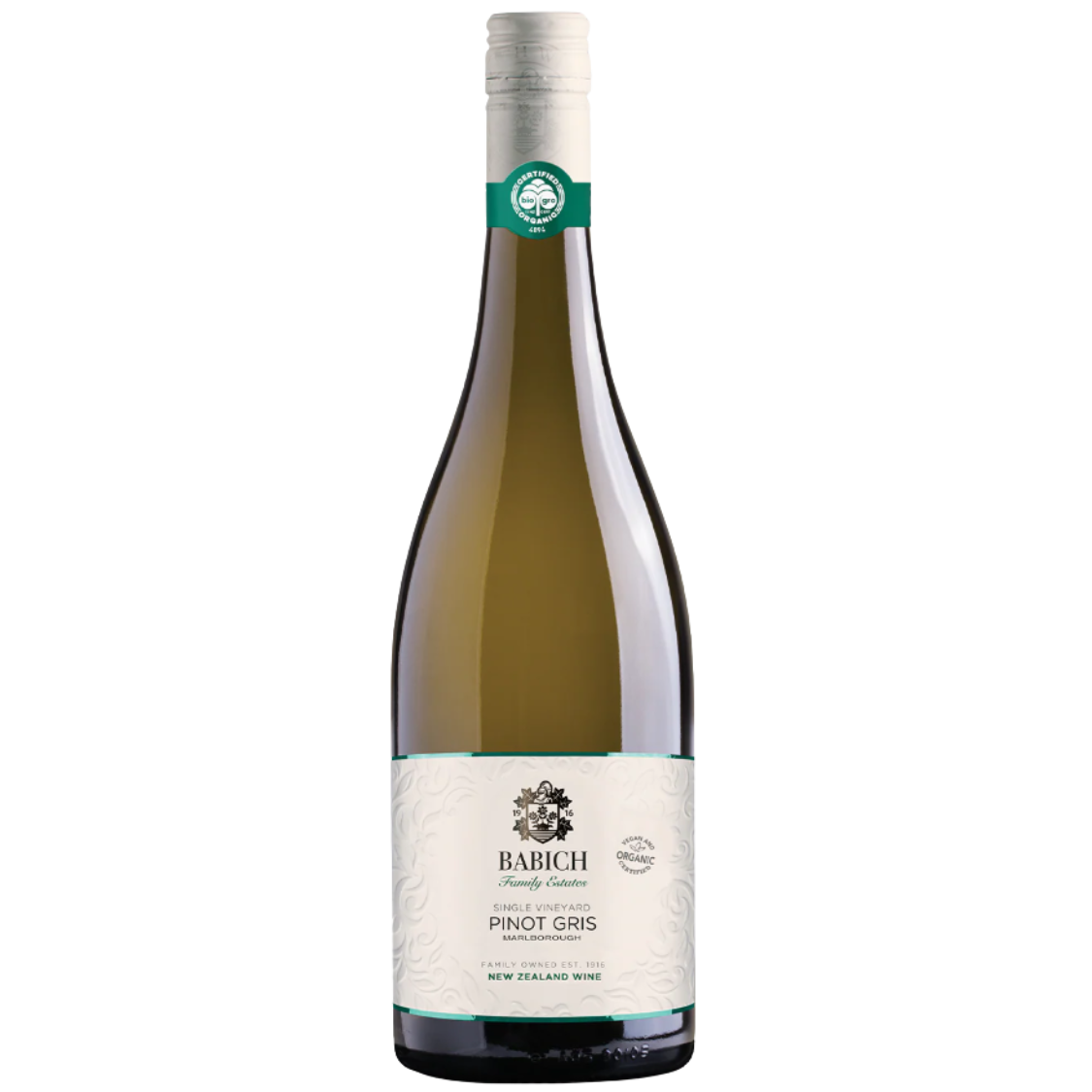 Babich Family Estates Organic Pinot Gris 2021 (6 Bottles)