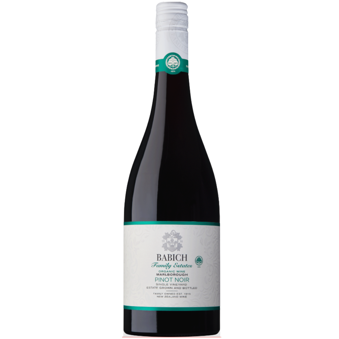 Babich Family Estates Organic Pinot Noir 2019 (6 Bottles)