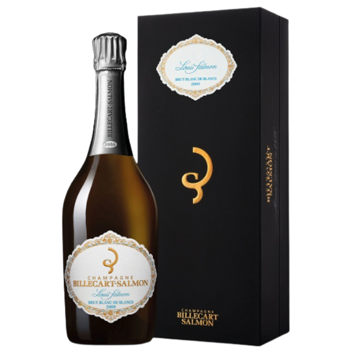 Champagne Billecart Salmon The Founding Trio Cuvée Louis Salmon Blanc de Blancs Grand Cru (Gift Boxed) 2009 (6 Bottles)