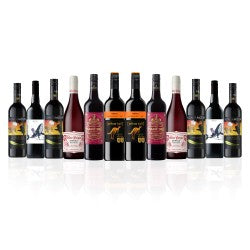 Australian Mixed Red Wine Dozen Featuring Yellow Tail Merlot (12 Bottles)