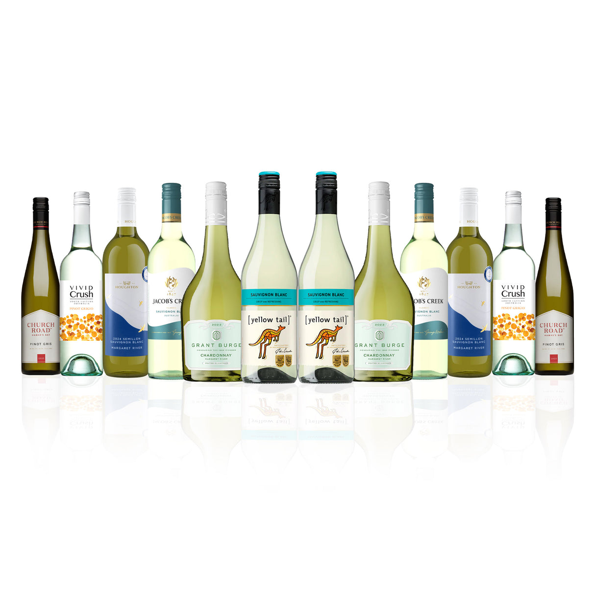 Aussie Mixed Whites featuring Yellowtail Sauvignon Blanc (12 Bottles)
