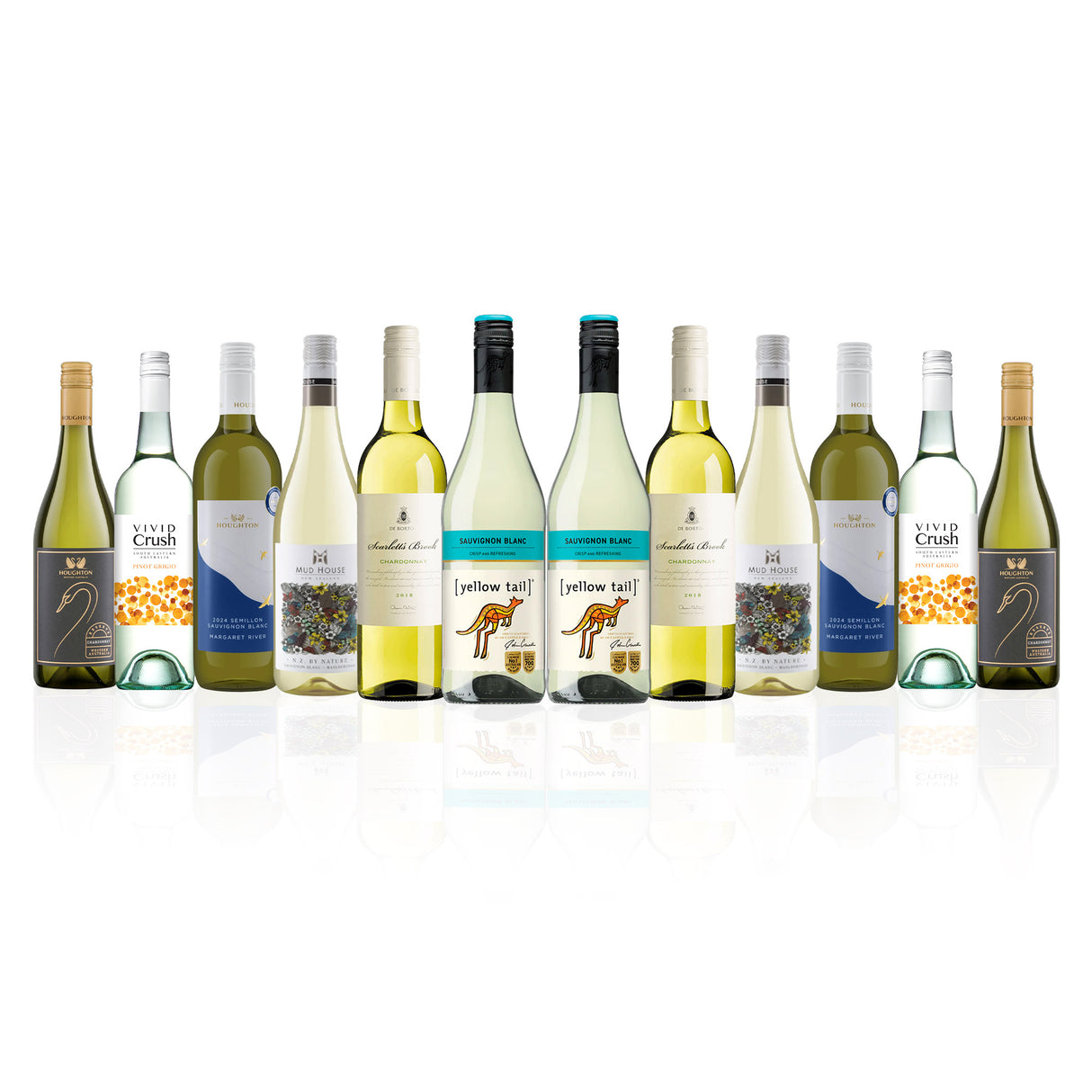 Aussie Mixed Whites featuring Yellowtail Sauvignon Blanc (12 Bottles)
