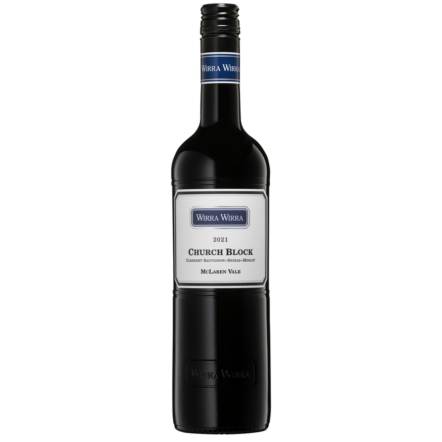 Wirra Wirra Church Block Cabernet Sauvignon Shiraz Merlot McLaren Vale 2021 (12 bottles)