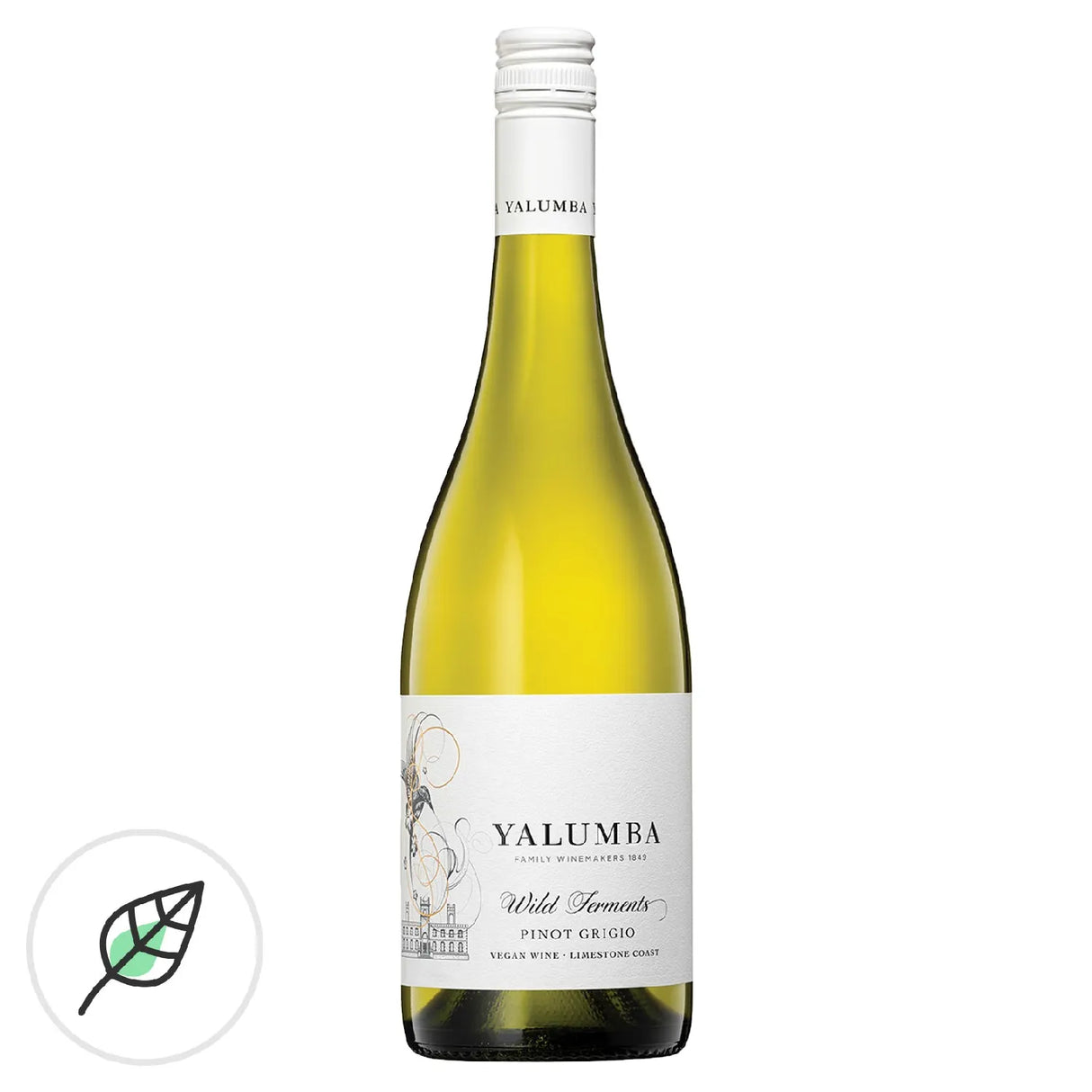 Yalumba Wild Ferments Limestone Coast Pinot Grigio 2022 (12 bottles)