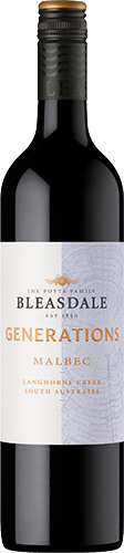 Bleasdale Vineyards Generations Malbec 2023 (12 bottles)