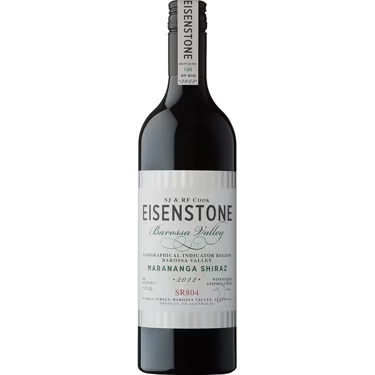 Eisenstone 'Marananga' Shiraz SR804 2022  (6x750ml)