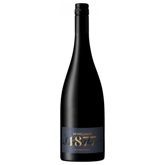 McWilliam's 1877 Shiraz Hilltops 2018 (12 Bottles)